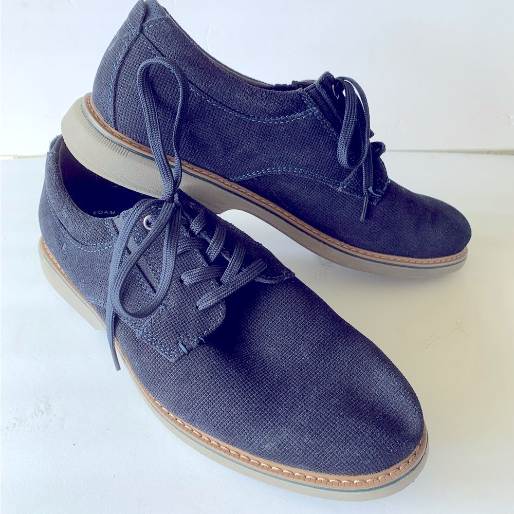 Men's Nunn Bush Otto Knit Plain Toe Oxford Navy blue,  Size 11, New